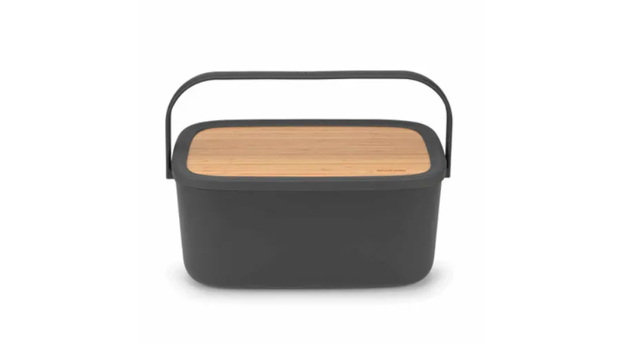 Bread Pan W_T Dark Gray Bamboo