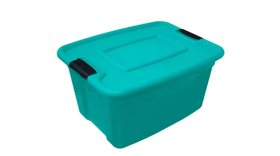 Blue Plastic Box With Lid-19 L