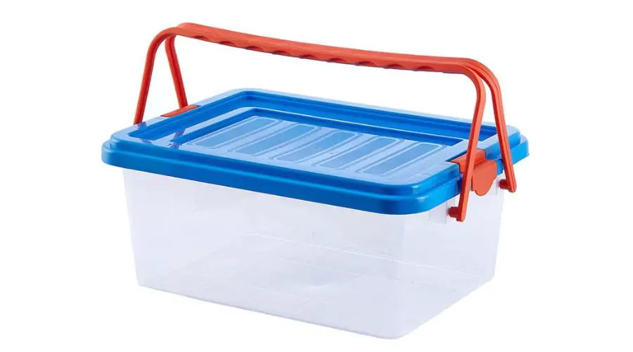 White Plastic Box With Handles-15 L