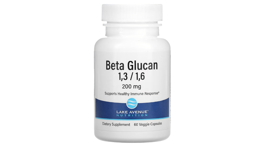 Lake Avenue Nutrition, Beta Glucan 1-3, 1-6, 200 mg, 60 VEGGIE CAPSULES