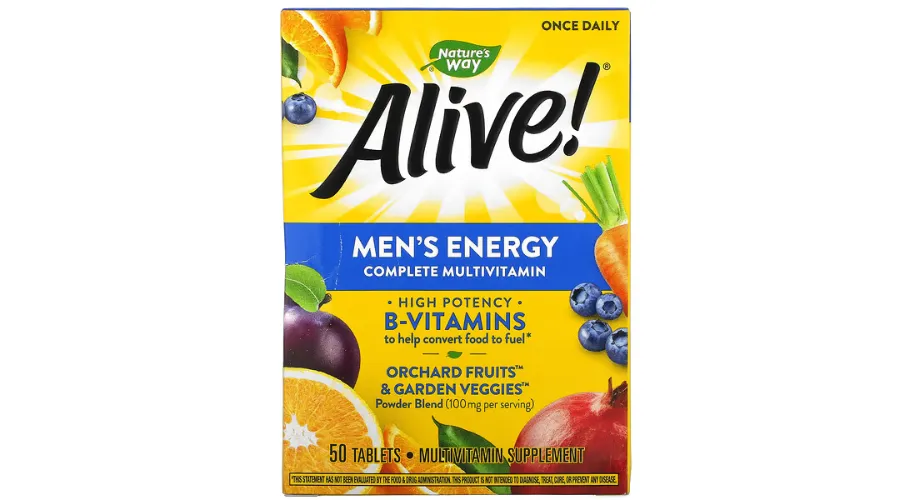 Nature's Way, Alive!, Men's Energy Complete Multivitamin, 50 Tablets