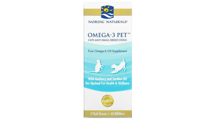 Nordic Naturals, Omega-3 Pet, Cats, and Small Breed Dogs, 2 fl oz (60 ml)