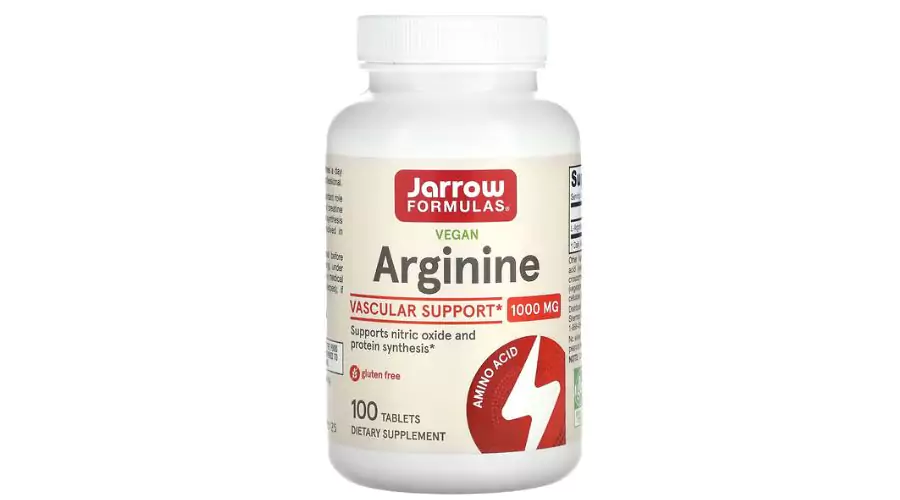 Jarrow Formulas, Vegan Arginine, 1,000 mg, 100 Tablets