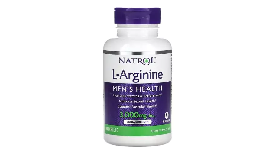 Natrol, L-Arginine, Extra Strength, 3,000 mg, 90 Tablets (1,000 mg per Tablet)