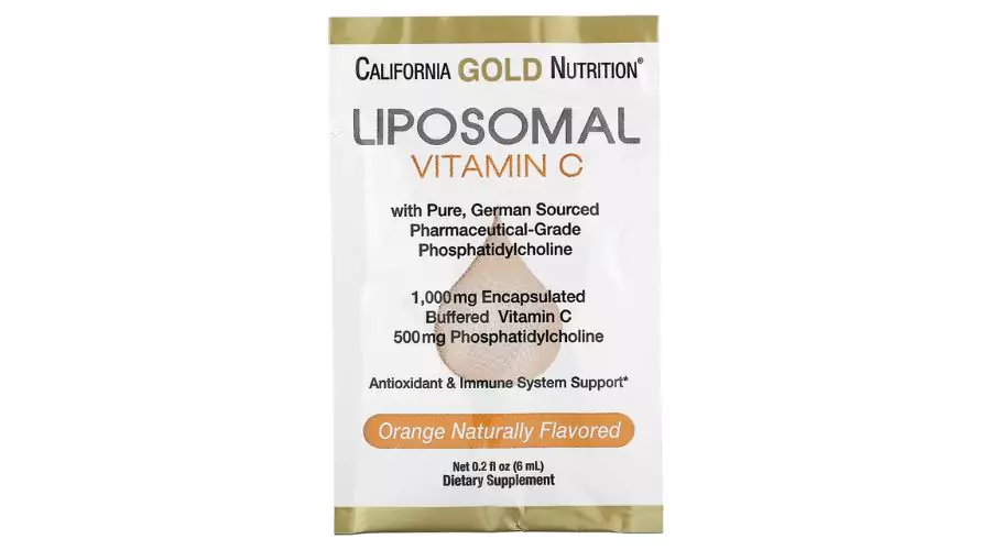 California Gold Nutrition, Liposomal Vitamin, 1,000 mg, 30 Packets