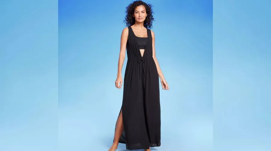 Women's Sleeveless Cover Up Maxi Dress
