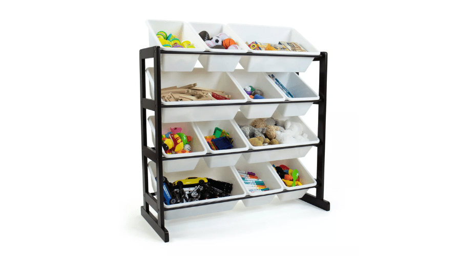 Ladder Kids’ Toy Storage Organizer with 12 Storage