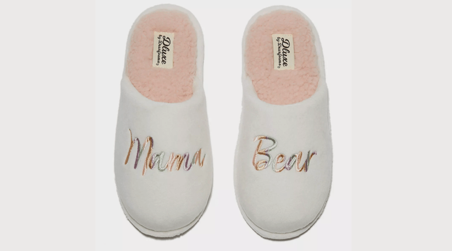 Dluxe by Dearfoams Women’s Mama Bear Slippers