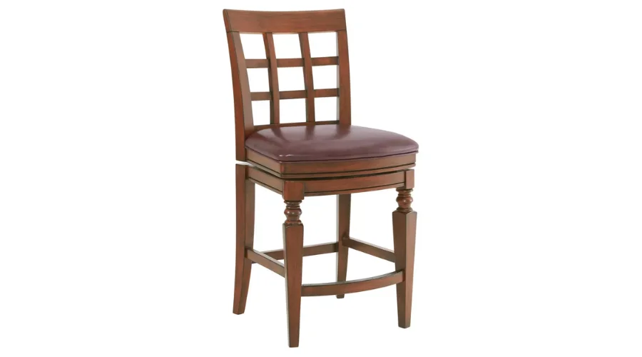 Napa Counter Height Barstool with Back Mahogany - Alaterre Furniture