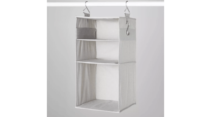 Hanging Fabric Storage Organizer Gray - Brightroom