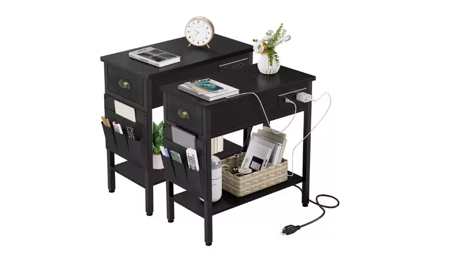 Whizmax End Table with Charging Station