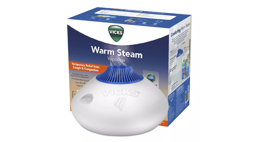 Vicks Vaporizer Warm Steam Humidifier with Night Light | Nobelpuma