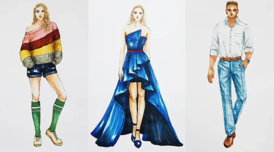 Basic fashion illustration course in Procreate on iPad