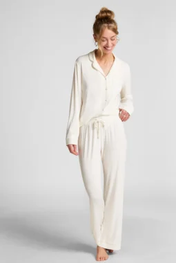 Essential Jersey Trousers – White