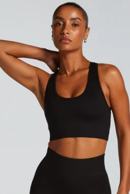 HKMX Seamless Sports Bra – Black