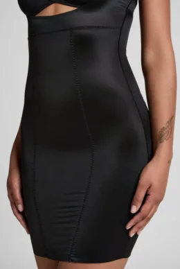 Shaping Scuba Dress – Black (1)