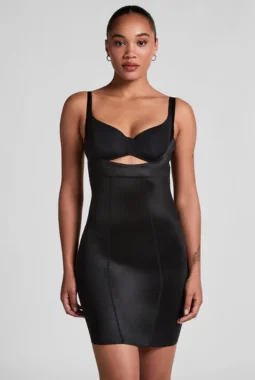 Shaping Scuba Dress – Black