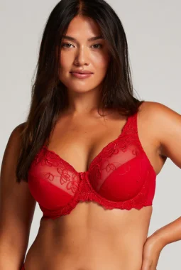Unpadded Underwire Bra Diva – Red